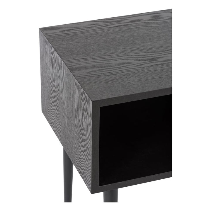 Table d'appoint carrée en MDF noir | Designix -     - https://designix.fr