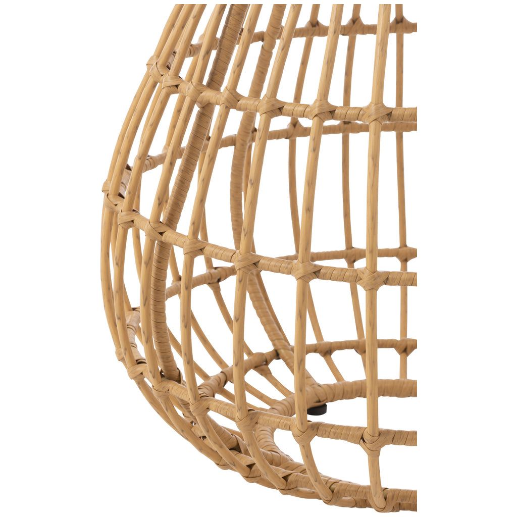 Table d'appoint panier extérieur en rotin/bois naturel | Designix -     - https://designix.fr