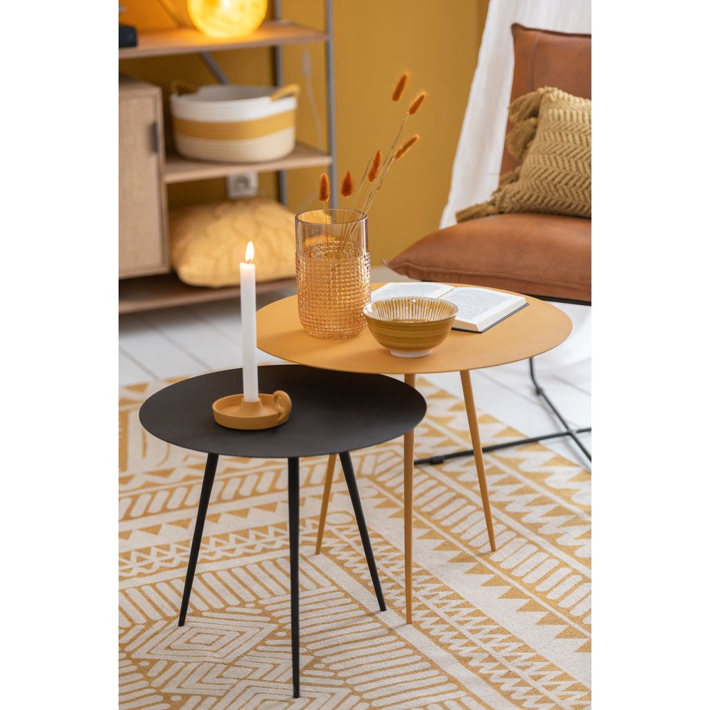 Table d'appoint en fer ocre | Designix -     - https://designix.fr