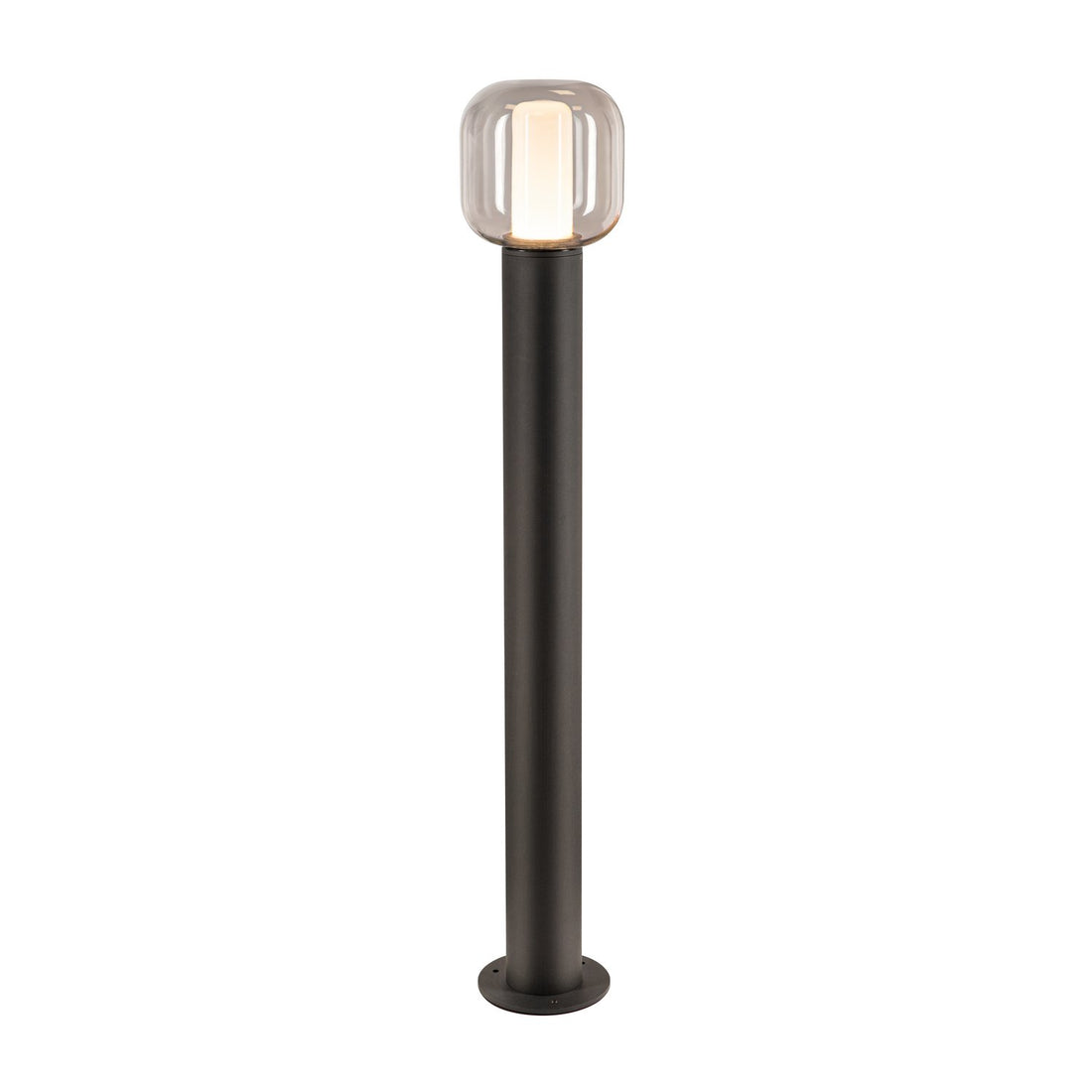 Lampadaire extérieur Ovalisk anthracite, verre, H 100 cm