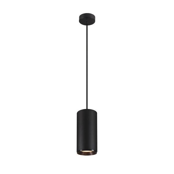 Suspension Numinos noire, H 25,8 cm, blanc chaud, faisceau 24°