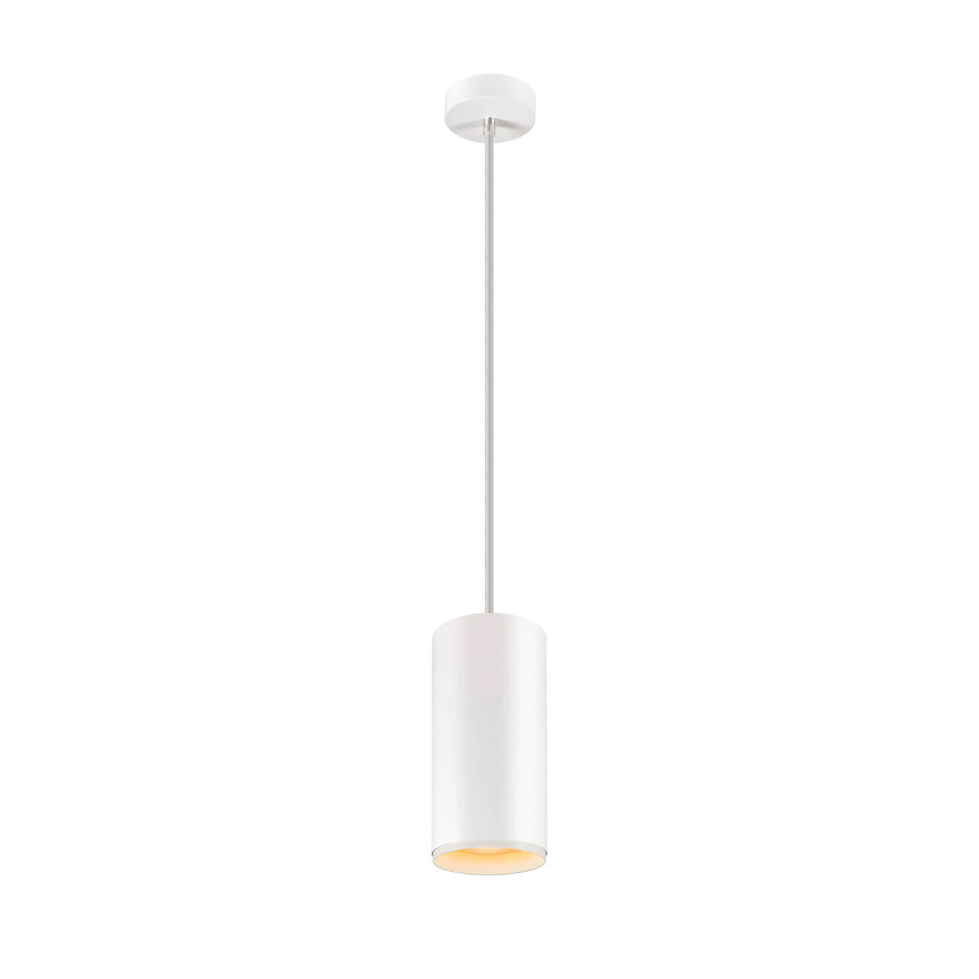 Suspension Numinos blanche et noire, H 25,8 cm, blanc chaud, faisceau 24°