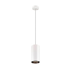 Suspension Numinos blanche et noire, H 25,8 cm, blanc chaud, faisceau 60°