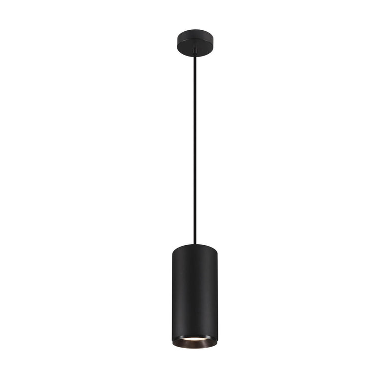 Suspension Numinos noire, H 25,8 cm, blanc neutre, faisceau 60°
