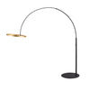 Lampadaire ONE noir et laiton, L 233 cm