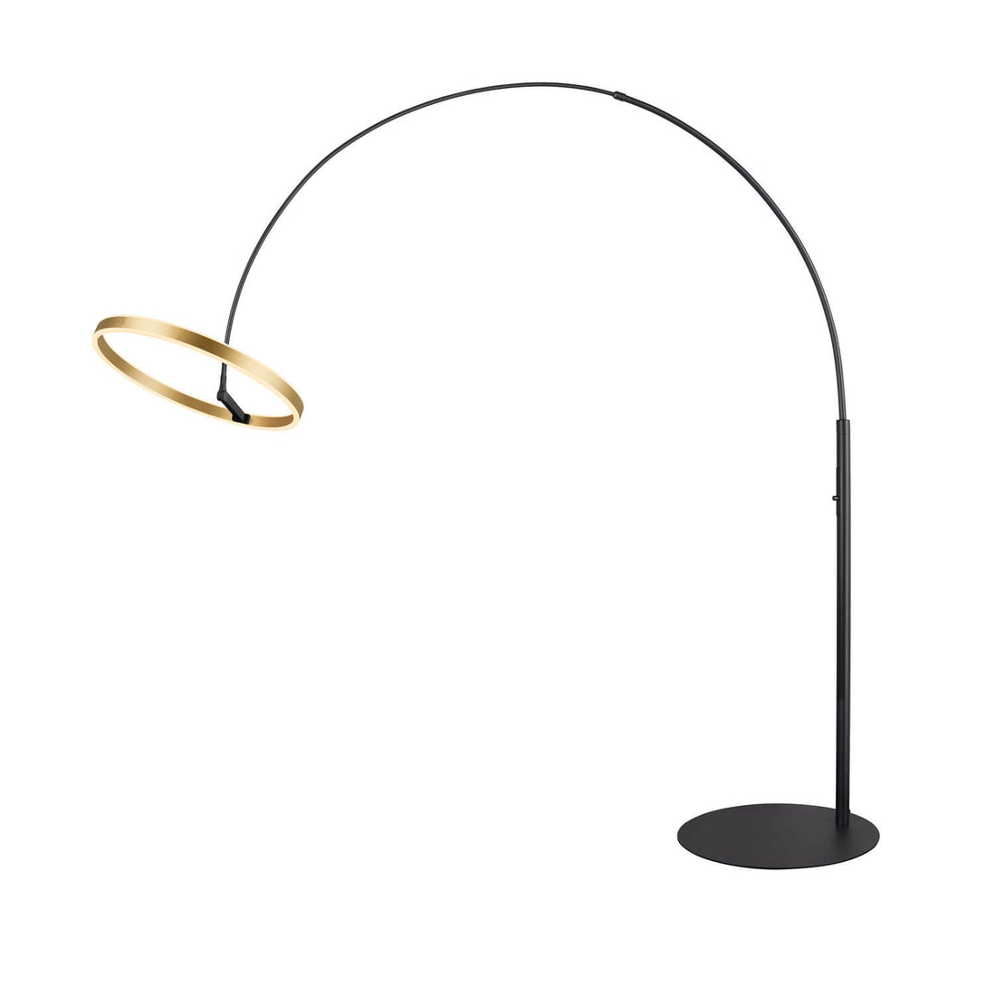 Lampadaire ONE noir et laiton, L 233 cm