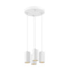 Suspension Asto 4 lumières blanche