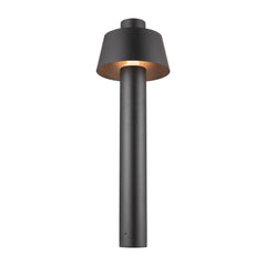 Lampadaire extérieur Photoni noir, H 75 cm