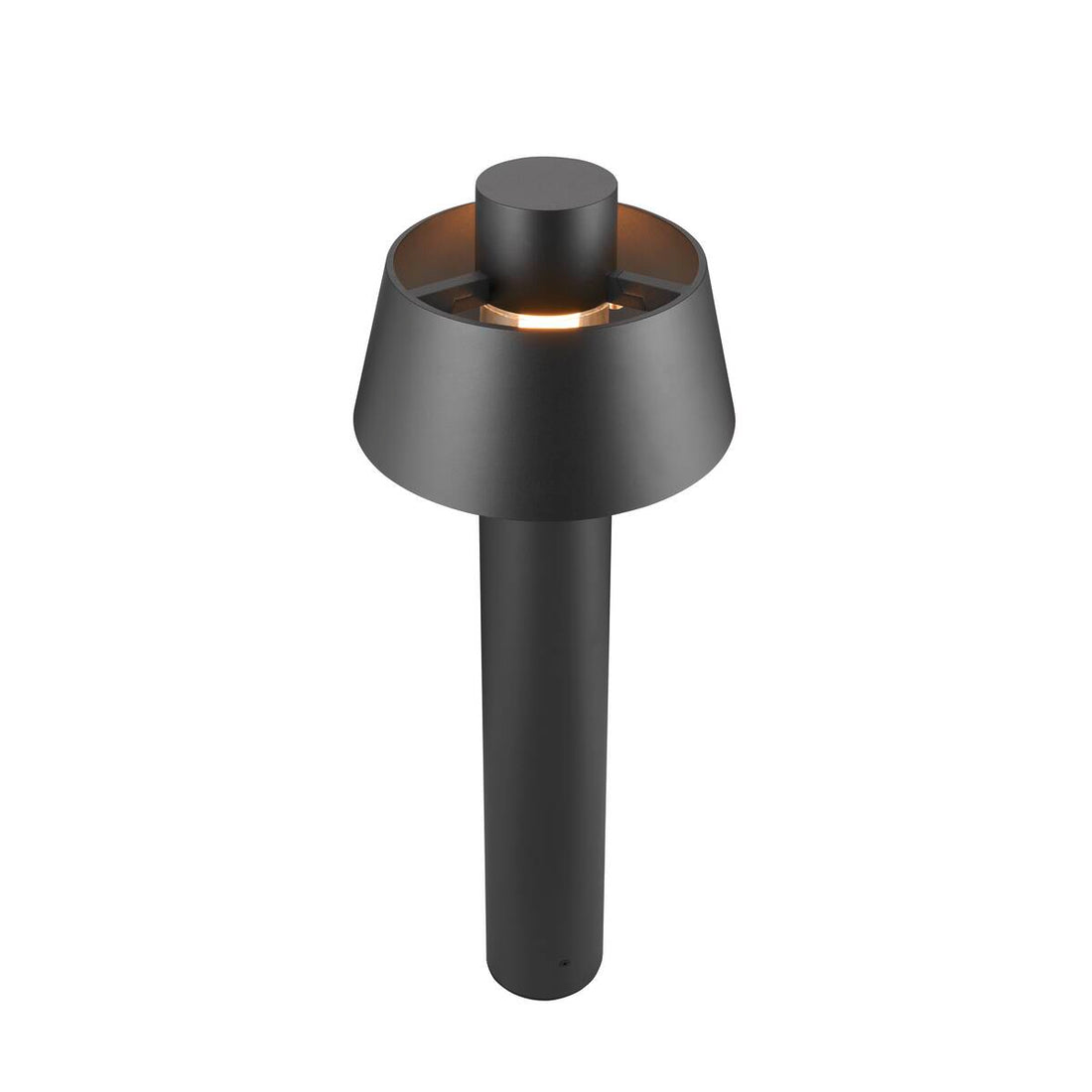 Lampadaire extérieur Photoni noir, H 75 cm