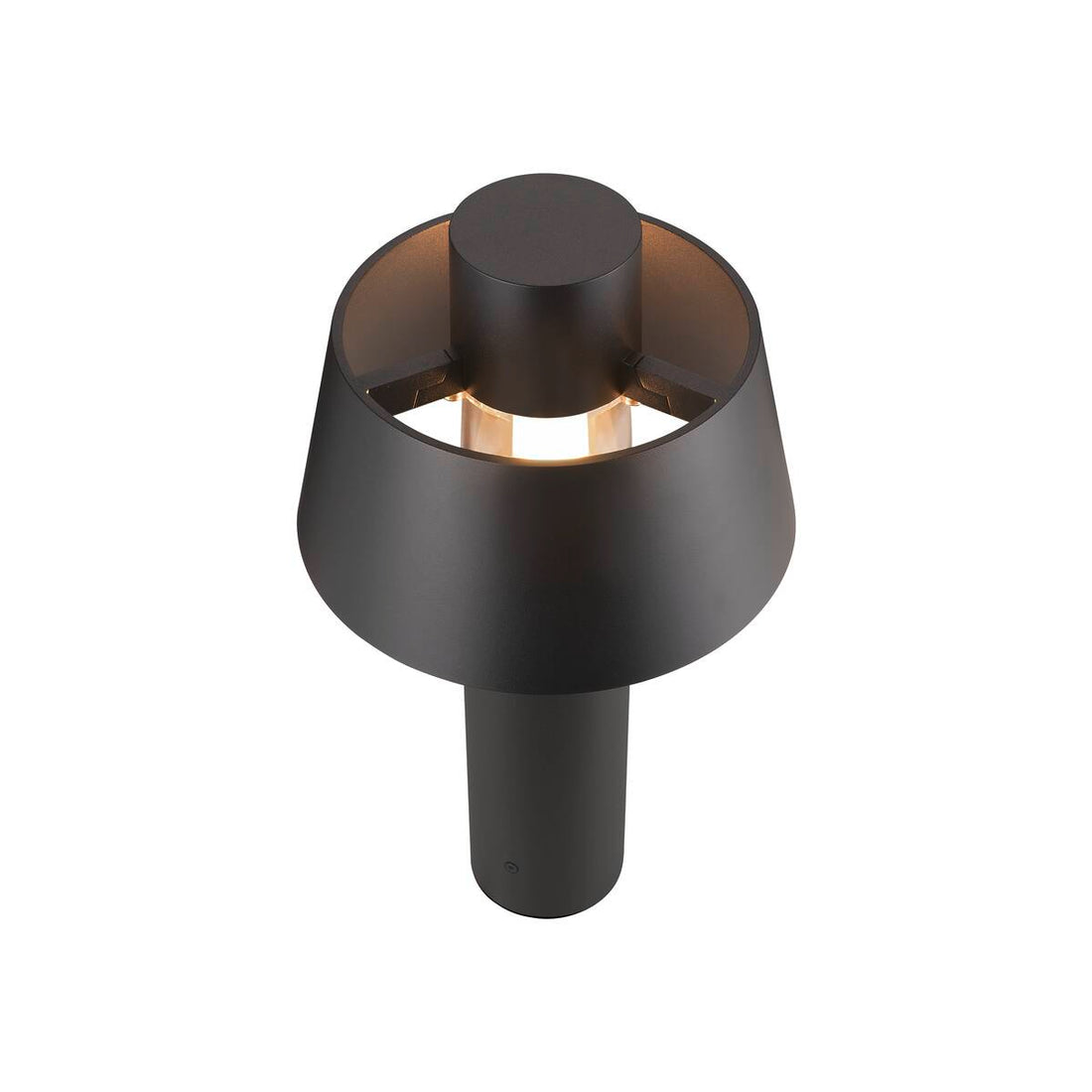 Lampadaire extérieur Photoni noir, H 45 cm