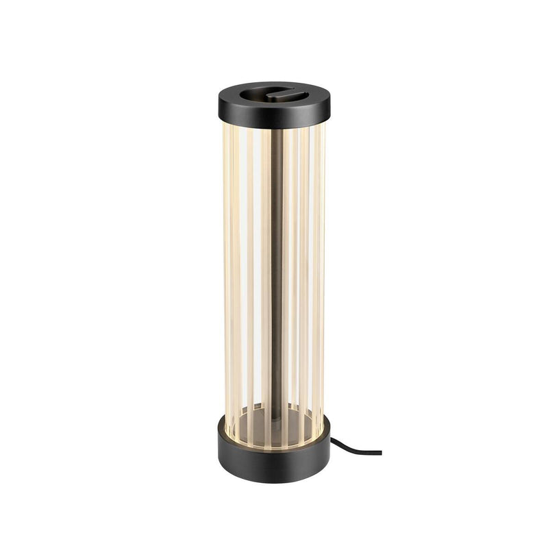 Lampe à poser Quimera bronze, verre