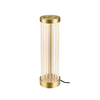 Lampe à poser Quimera laiton brossé, verre
