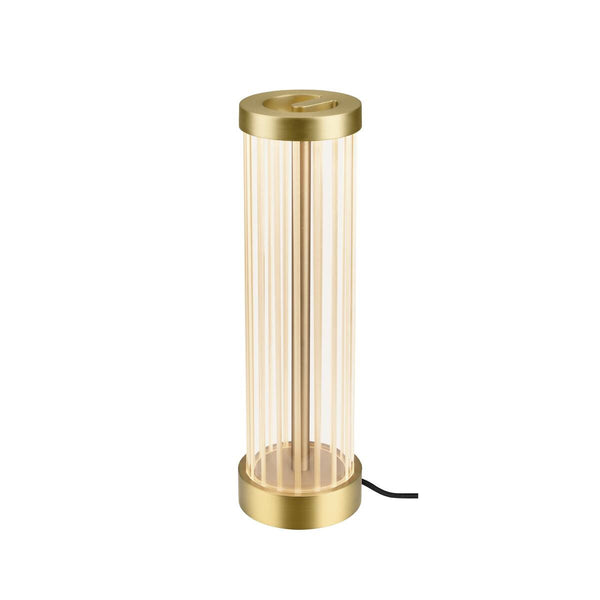 Lampe à poser Quimera laiton brossé, verre