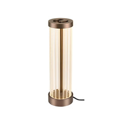 Lampe à poser Quimera cuivrée, verre