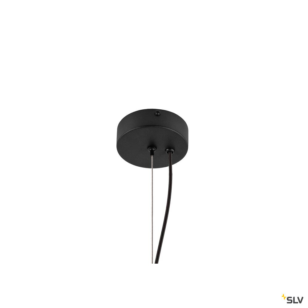 Suspension Olypso noire, Ø 39,3 cm