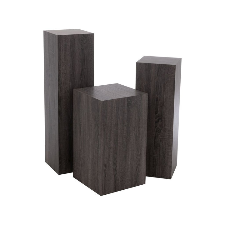 Socle Rectangulaire MDF Gris Grand - Designix