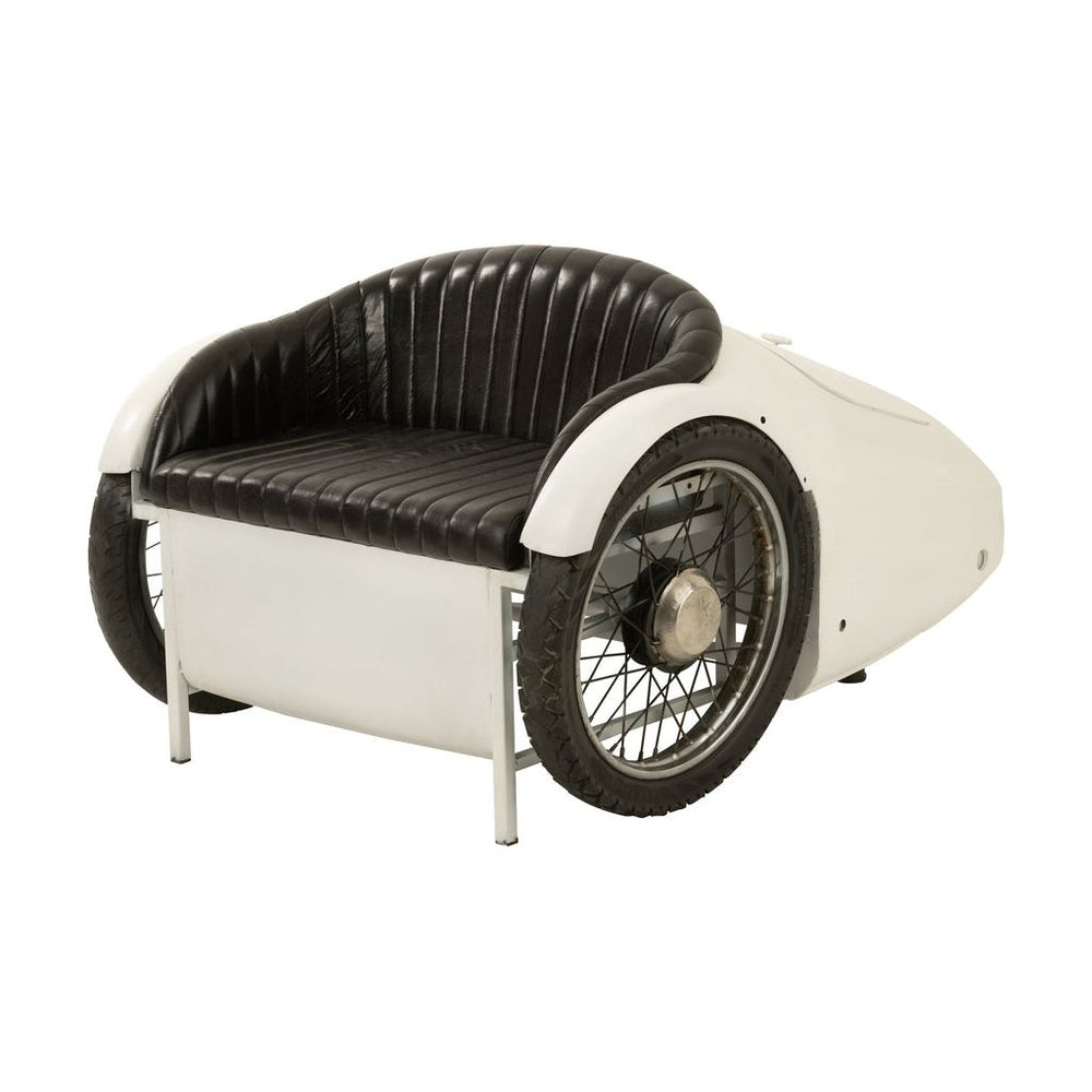 Canapé Voiture Métal Blanc | Designix -     - https://designix.fr