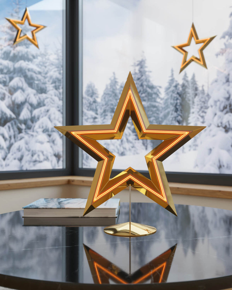 Lampe extérieure Freestar dorée
