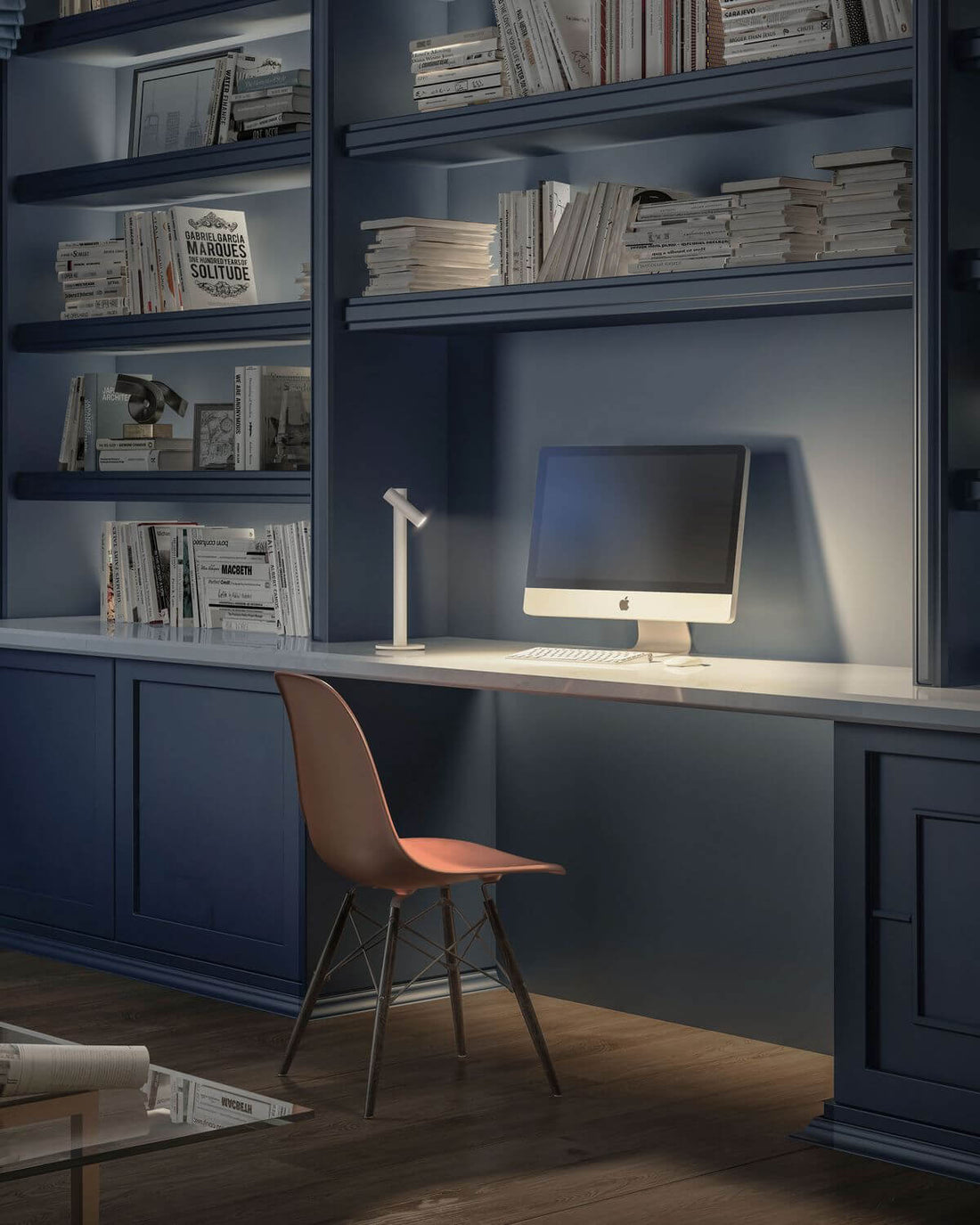 Lampe à poser sans fil Tubo blanche