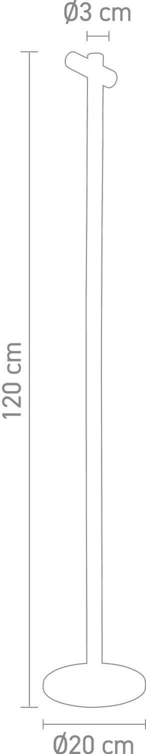 Lampe extérieure Tubo noire (78110)