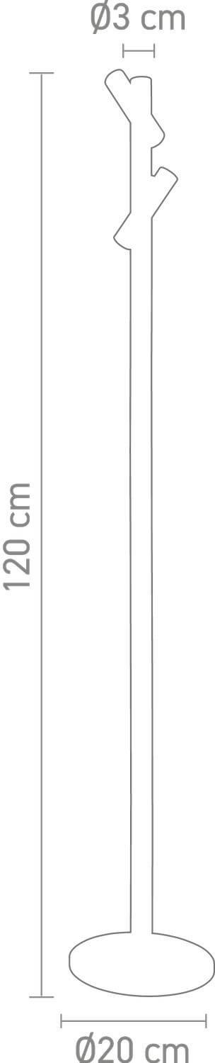 Lampe extérieure Tubo noire (78120)