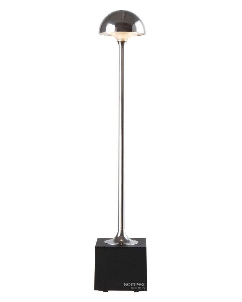 Lampe à poser sans fil Flora chromée