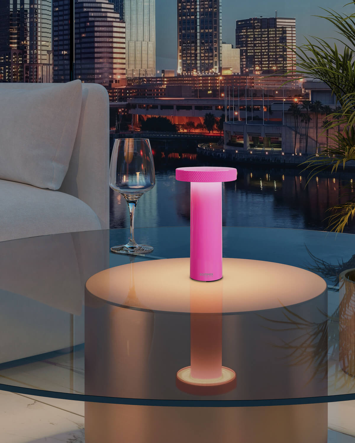 Lampe extérieure Volume rose (78538)