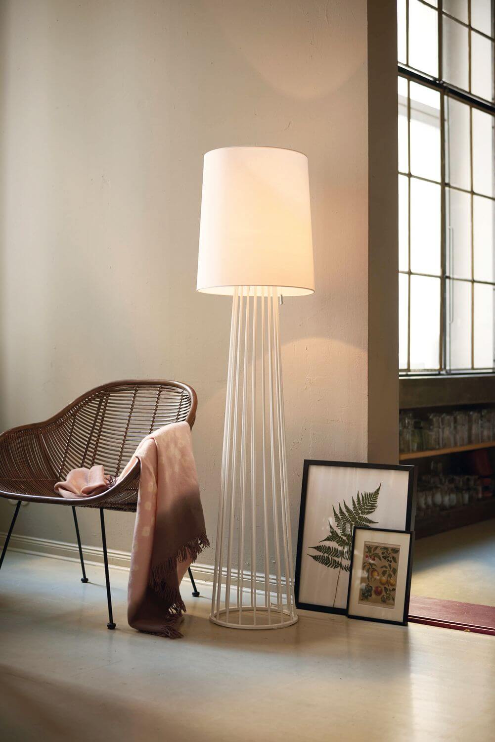 Lampadaire Mailand blanc