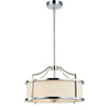 Suspension Stanza S chromée, verre