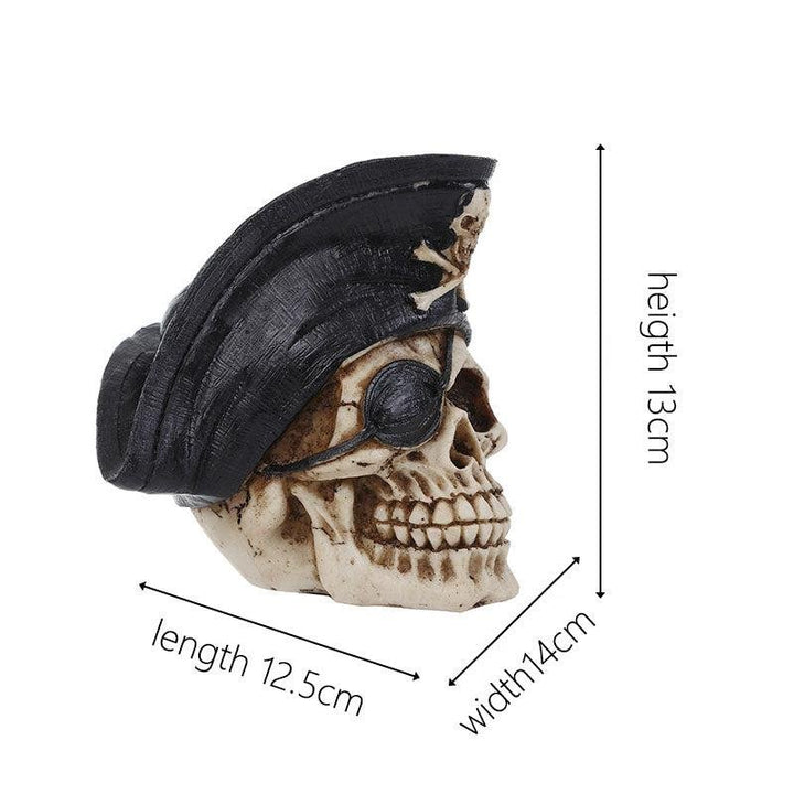 Statue Jardin Crâne Pirate | Ciel - Designix Statuette