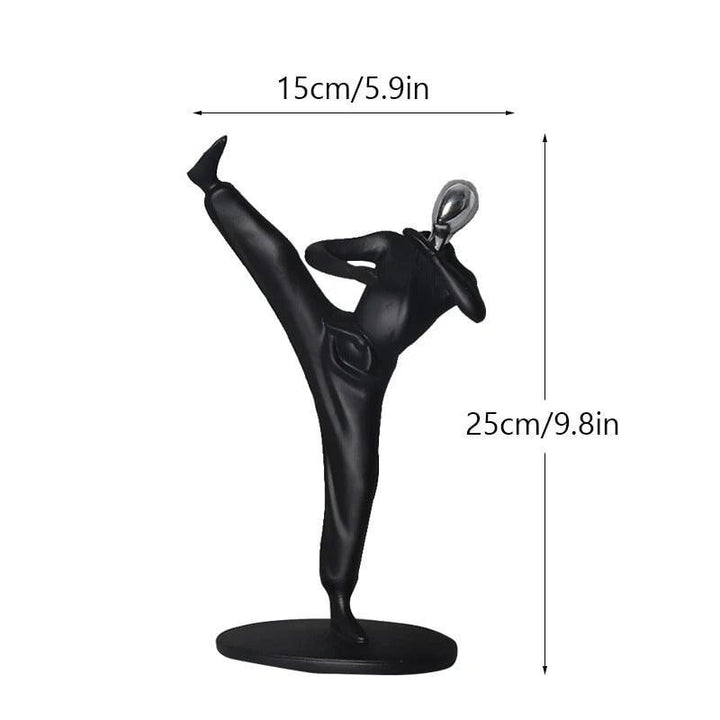 Statuette Athlète Résine Abstraite | Uni | Designix - Statuette Karaté - https://designix.fr/