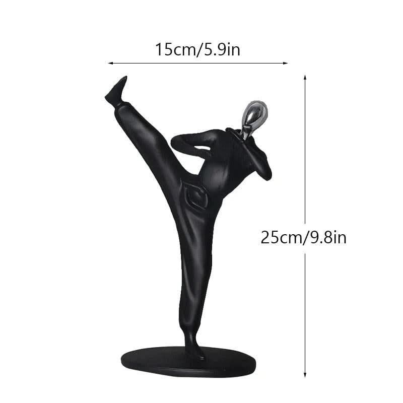 Statuette Athlète Résine Abstraite | Uni - Designix Statuette Karaté