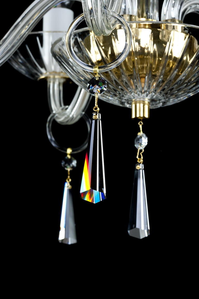 Lustre en verre transparent L147CE