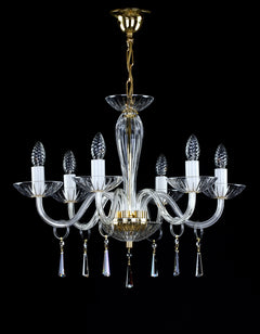 Lustre en verre transparent L148CE