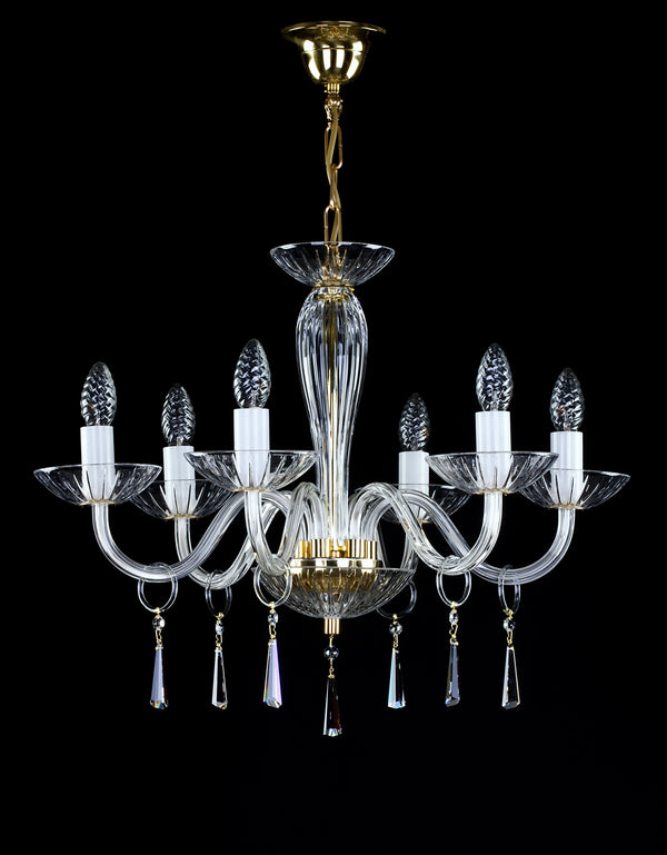 Lustre en verre transparent L148CE