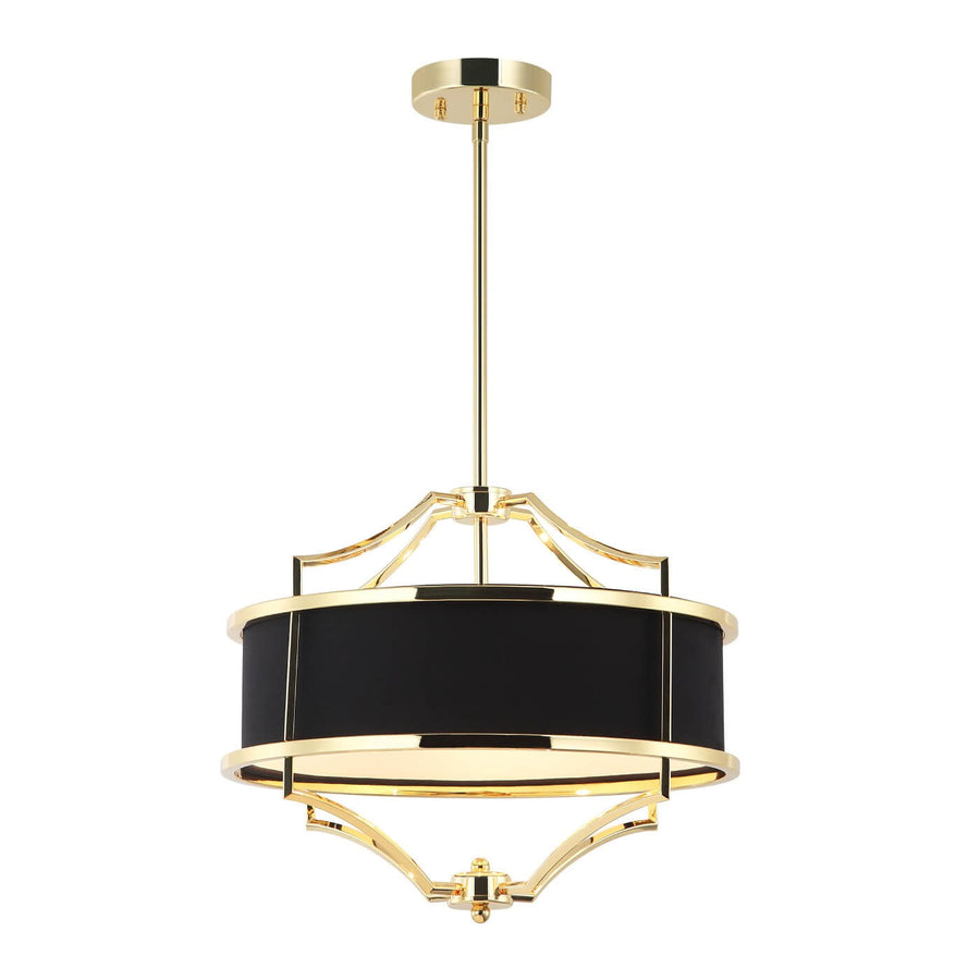Suspension Stesso S, abat-jour tissu