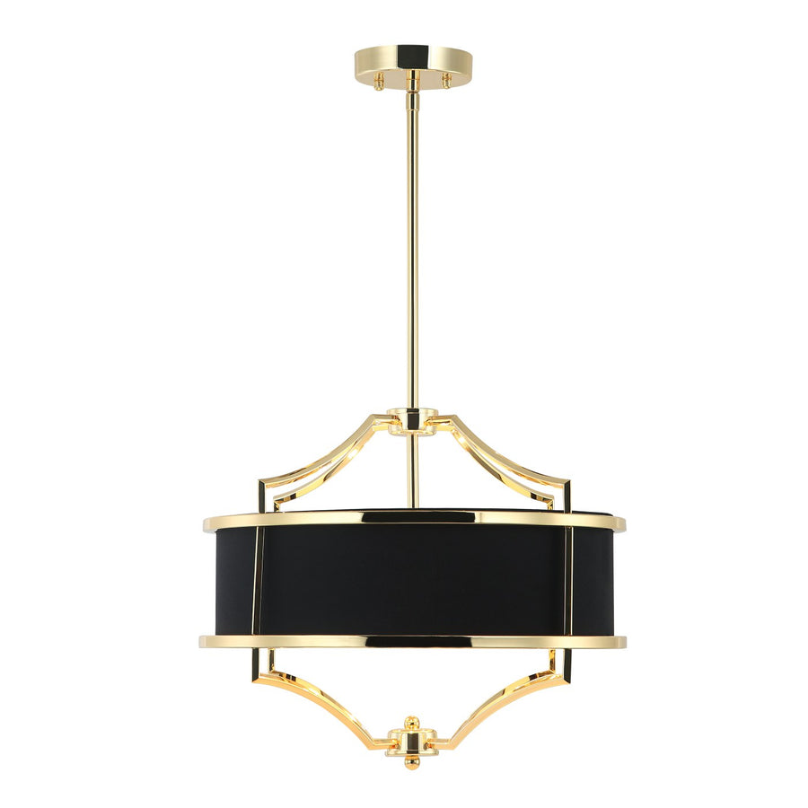 Suspension Stesso S, abat-jour tissu