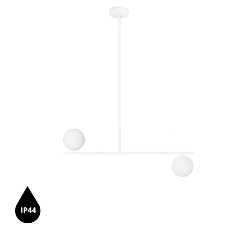 Suspension luminaire SUGURI C IP44 Blanc L