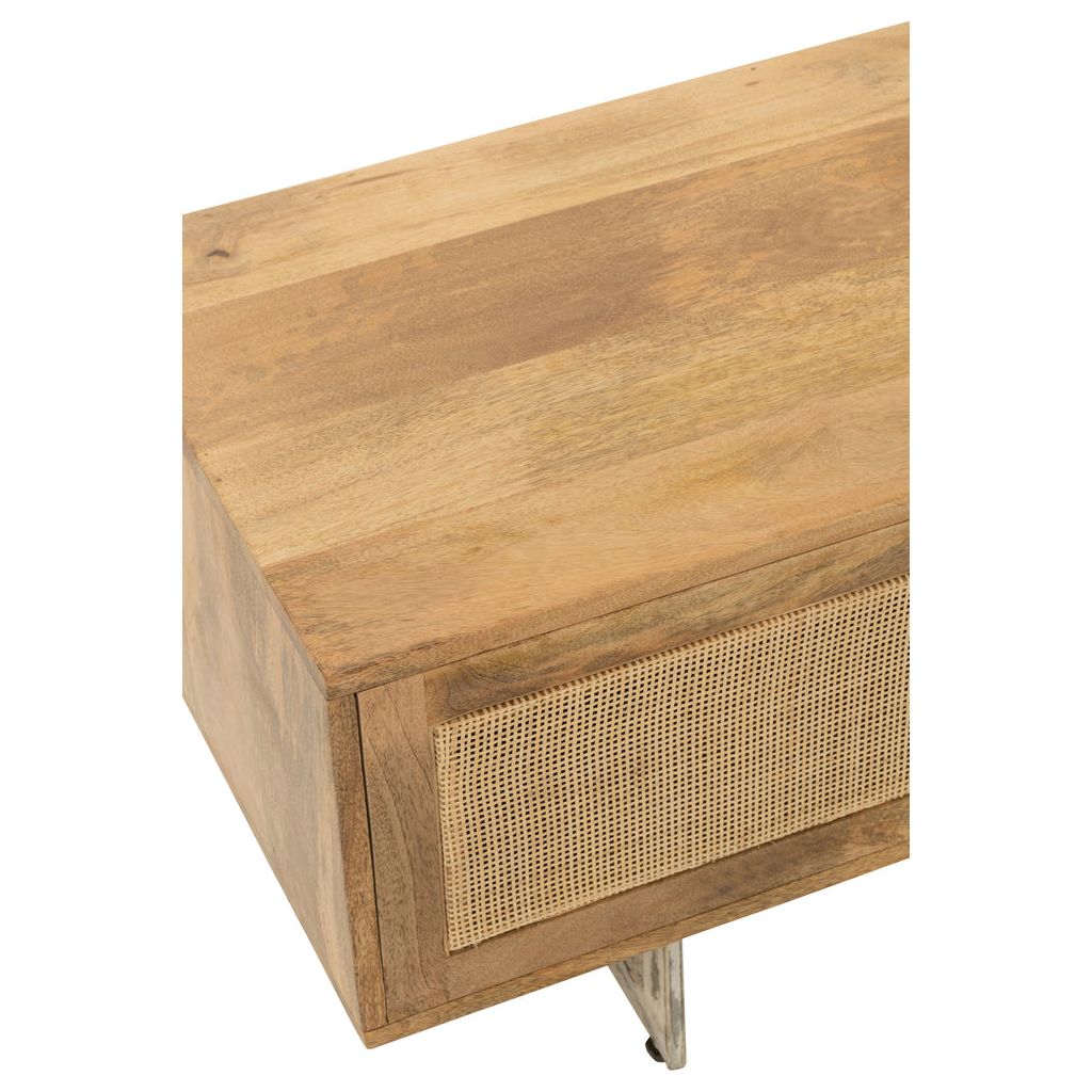 Support TV Bois Tressé Naturel - Designix
