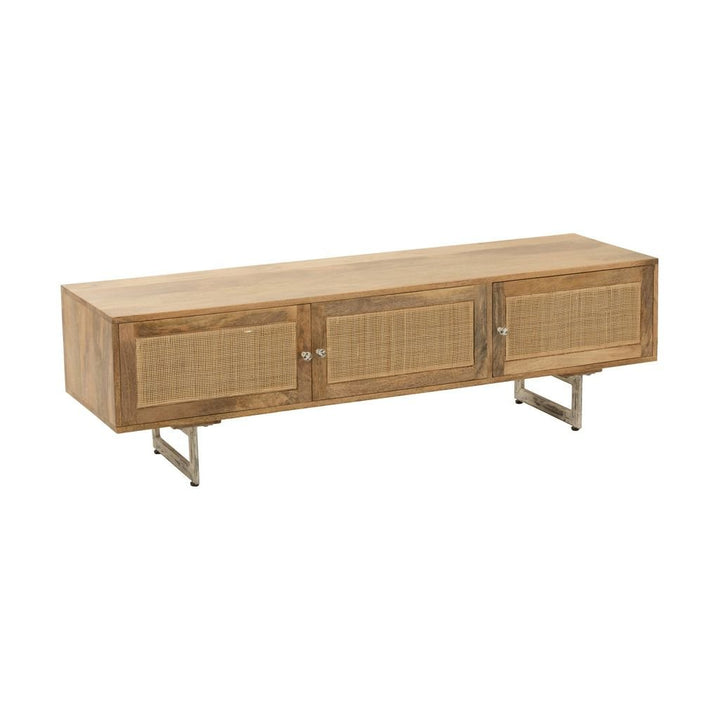 Support TV Bois Tressé Naturel - Designix