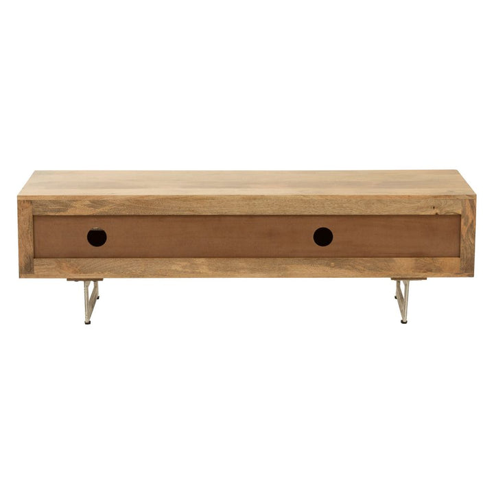 Support TV Bois Tressé Naturel - Designix