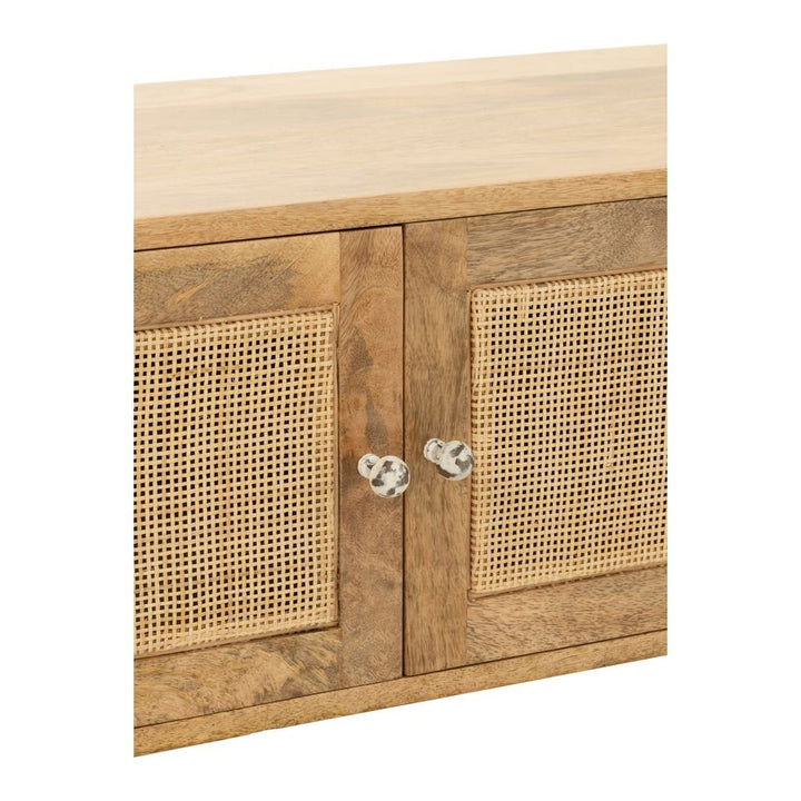 Support TV Bois Tressé Naturel - Designix