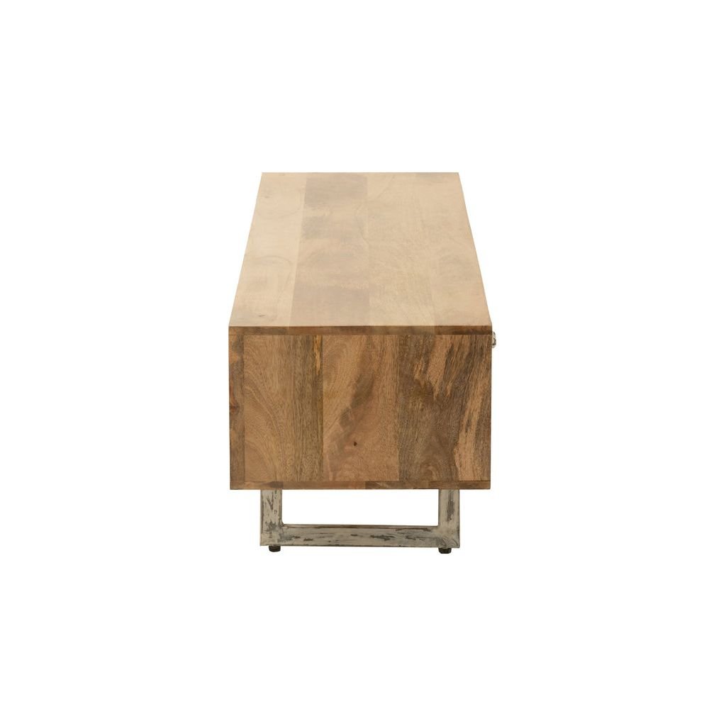 Support TV Bois Tressé Naturel - Designix