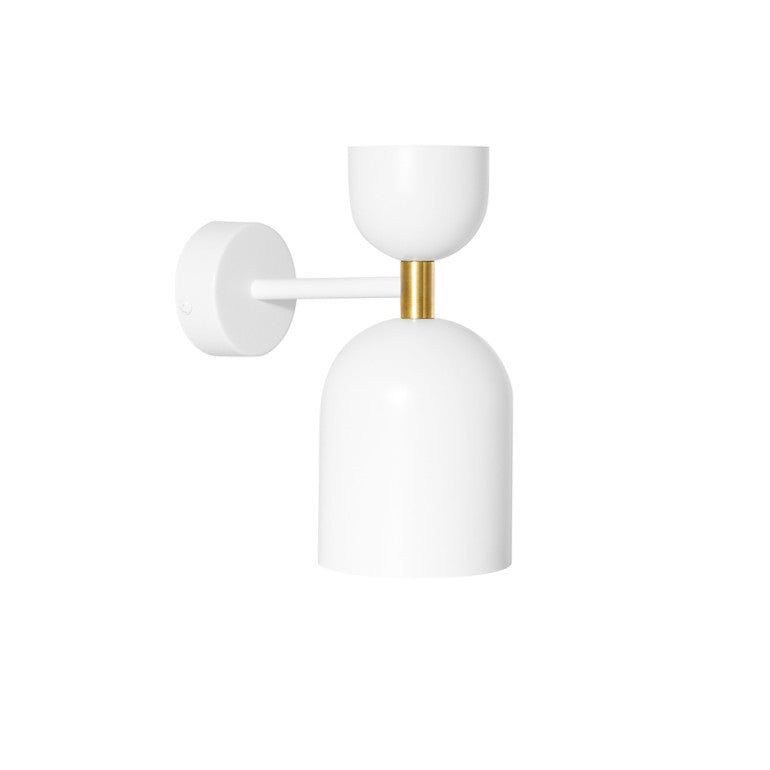 Applique murale SUPURU Blanc / doré, tube laiton