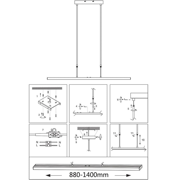 Suspension Acier LED Réglable | Qaro - Designix Suspension Luminaire