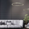 Suspension Anneau Noir Contemporain | Anir