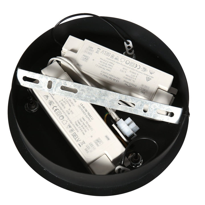 Suspension Anneau Noir Contemporain | Anir - Designix Suspension Luminaire