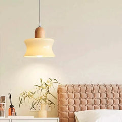 Suspension Bois Verre Moderne | Gaen