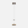 Suspension cercle LED acier brossé Piola Ø15 cm réglable, salle à manger | 3500ST