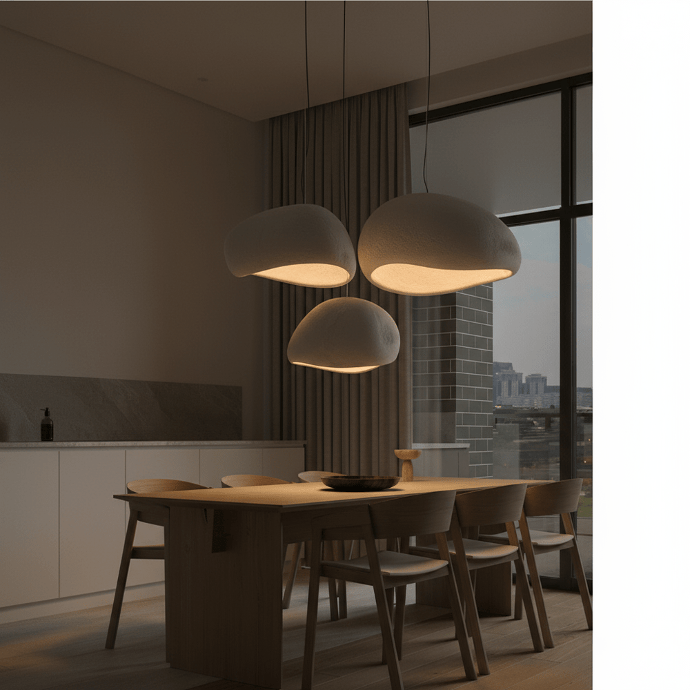 Suspension Danoise Luminaire | Cocoon - Designix Suspension luminaire Modèle 1 | Blanc Diamètre 30cm Blanc Froid (6000K)